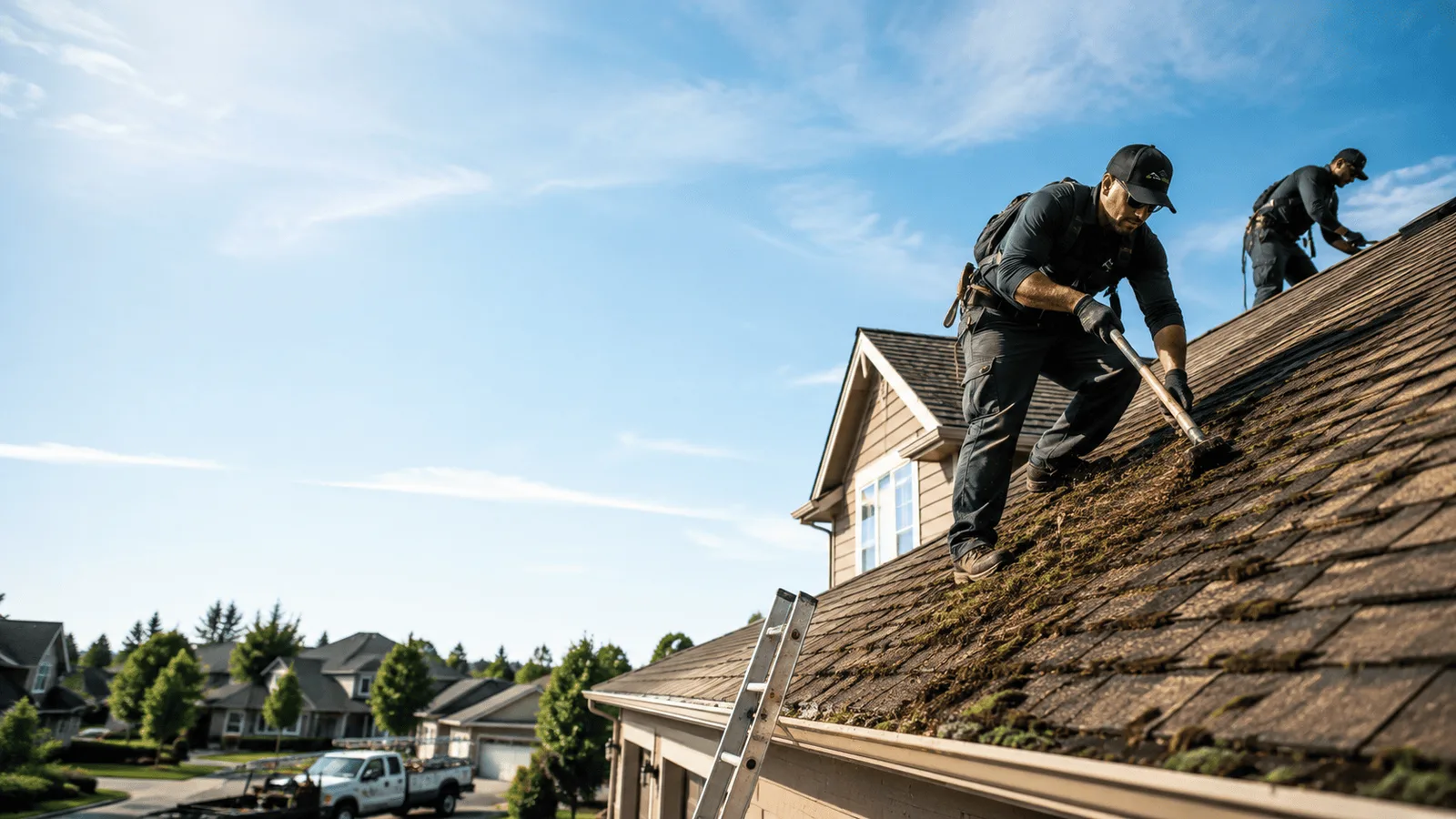 Roof Moss Removal in Clarksville, MI near me